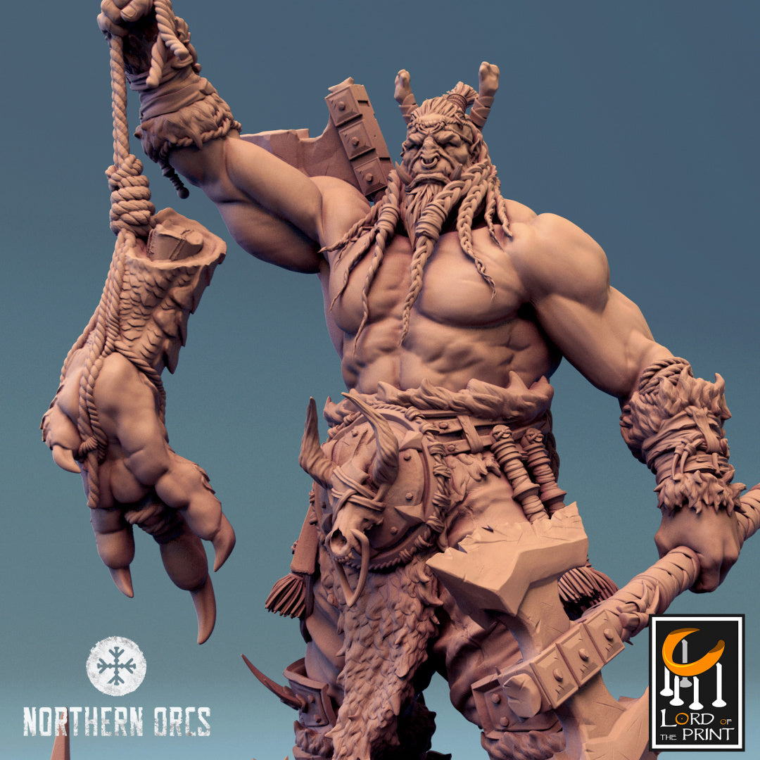 Northern Orc King Azhrog Chief Pose 1 NO Armor