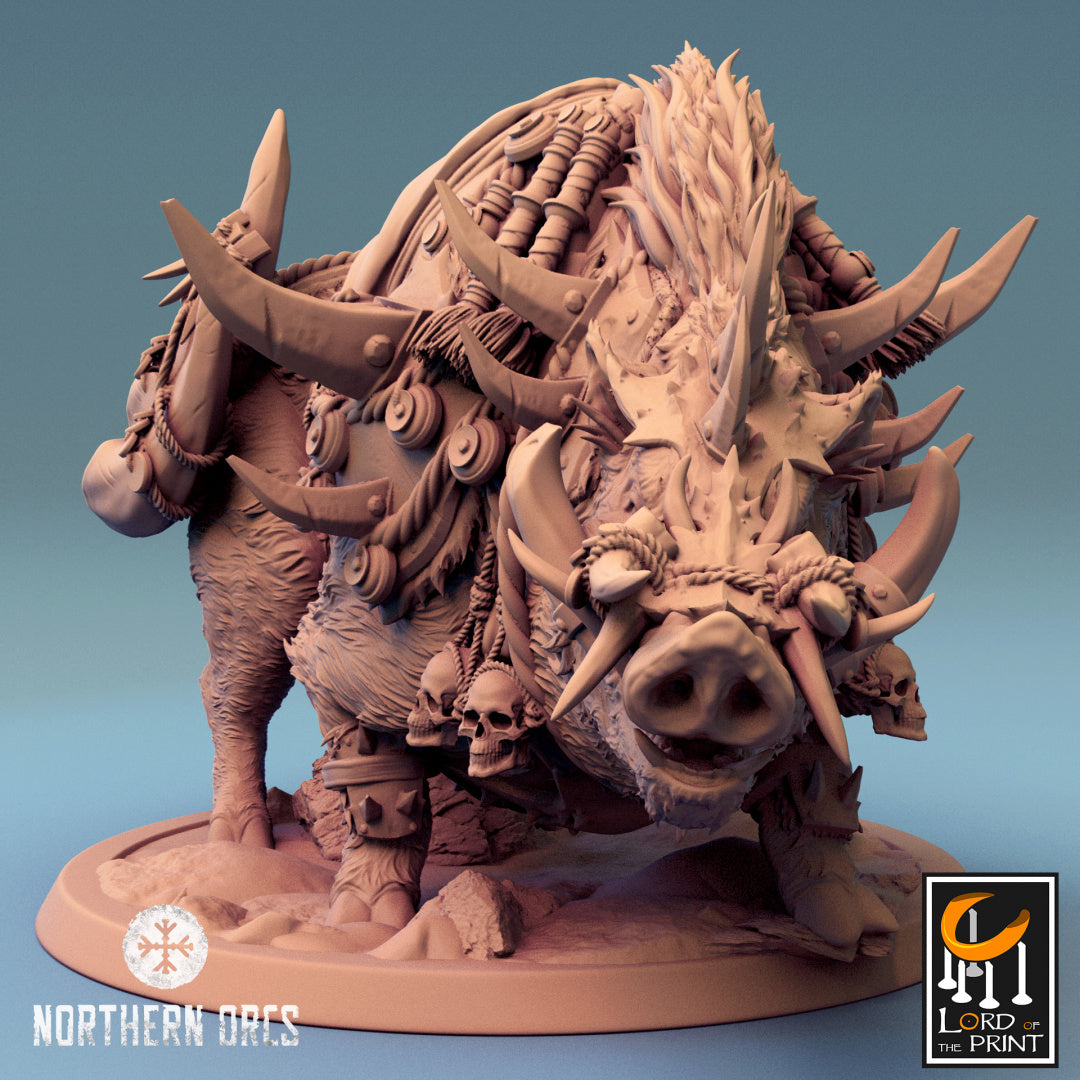 Northern Orc Boar Guard With Armor NO Rider