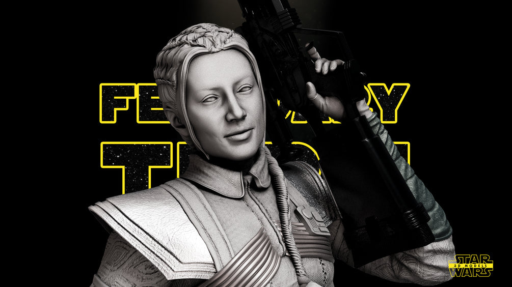 Fennec Shand Bust - Star Wars 3D Models