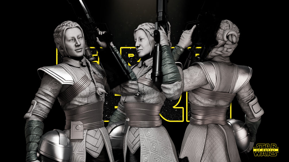 Fennec Shand Bust - Star Wars 3D Models