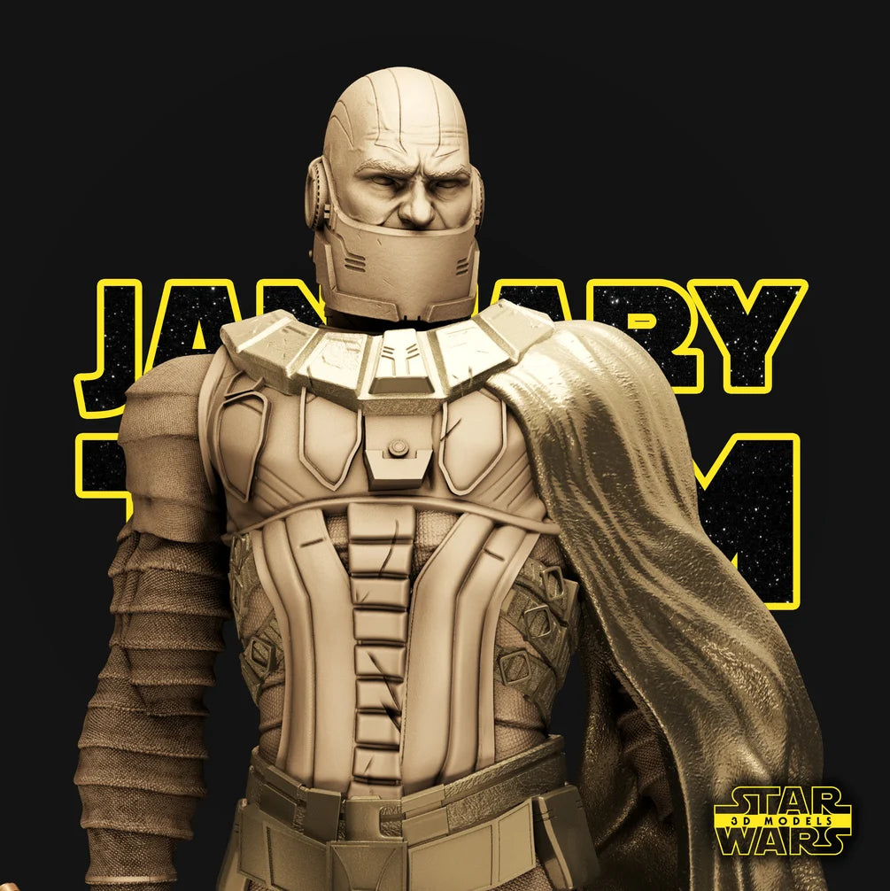 Darth Malak Sculpture - Star Wars 3D Models