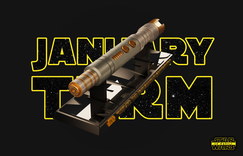 Darth Malak Lightsaber Sculpture - Star Wars 3D Models