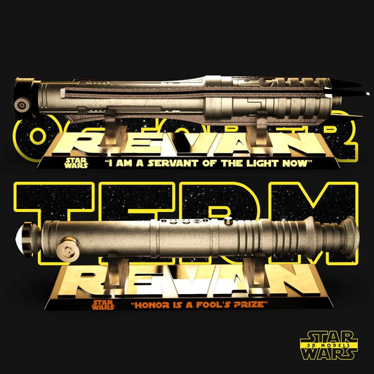 Darth Revan Lightsabers Sculptures - Star Wars 3D Models