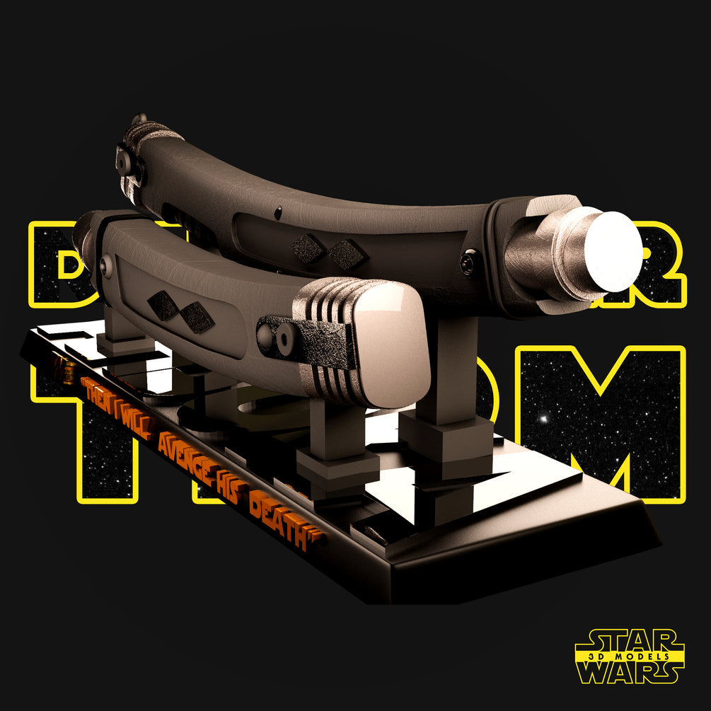 Ahsoka Lightsaber Sculpture - Star Wars 3D Models