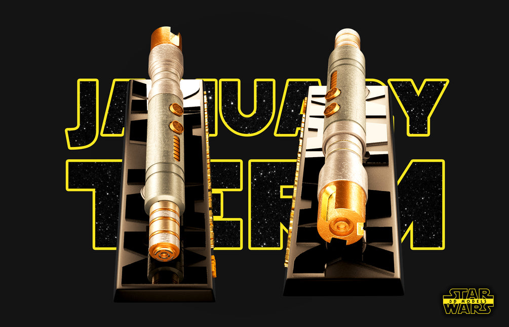 Darth Malak Lightsaber Sculpture - Star Wars 3D Models