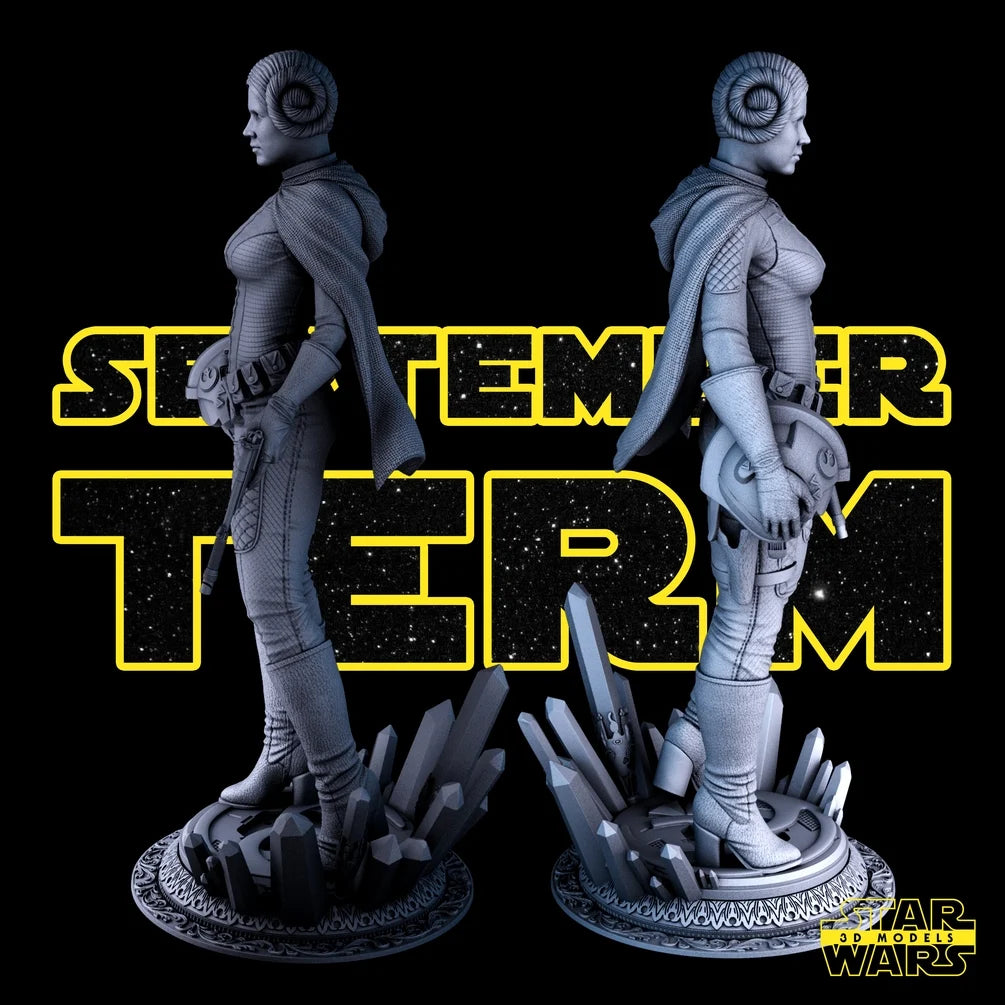 Leia Sculpture - Star Wars 3D Models