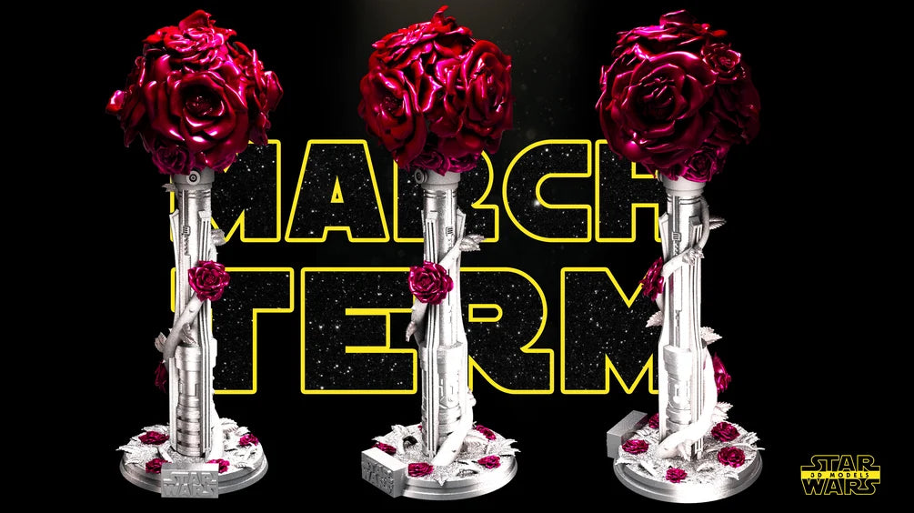 Lightsaber Vase Sculpture - Star Wars 3D Models