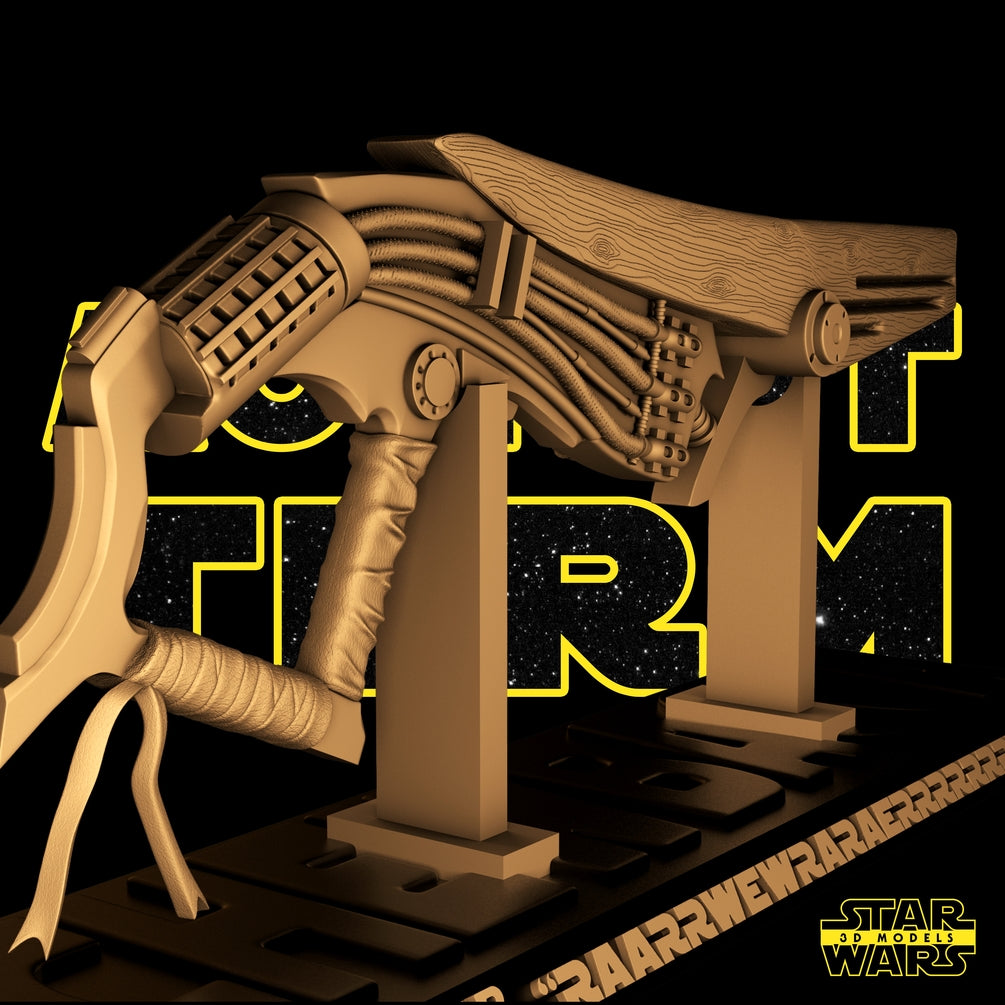 Chewbacca Slugthrower Sculpture - Star Wars 3D Models