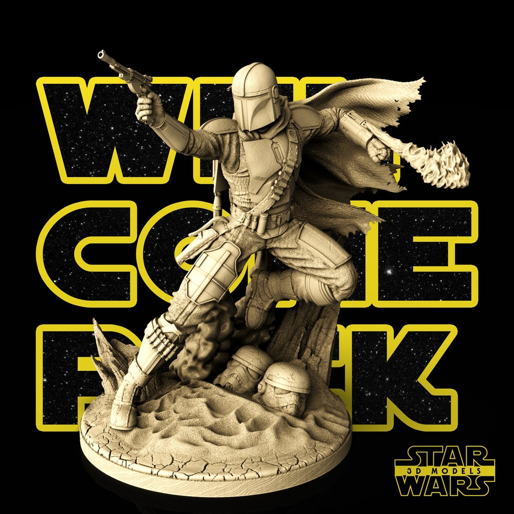 Mandalorian Sculpture
