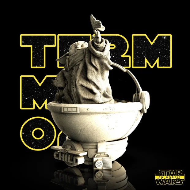 Grogu Bust - Star Wars 3D Model