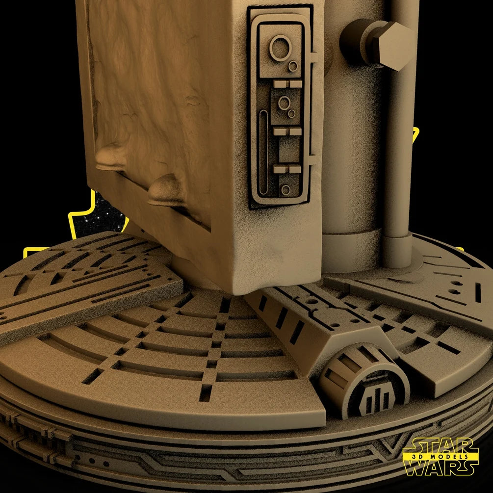 Han Solo On Carbonite Sculpture